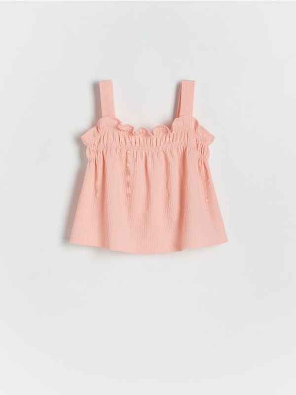 Reserved Reserved - Top s naramenicama - boja mandarine