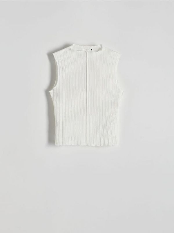 Reserved Reserved - Top s naramenicama - krem