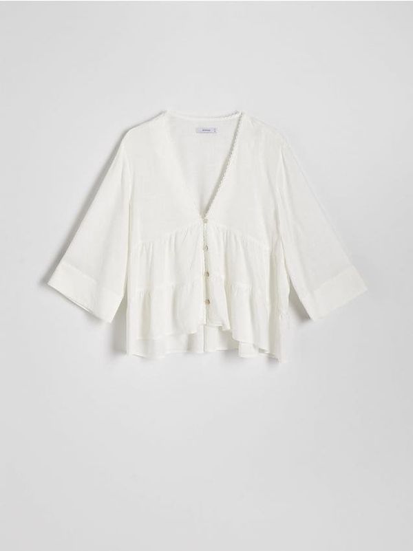 Reserved Reserved - Top s visokim udjelom viskoze - bijela