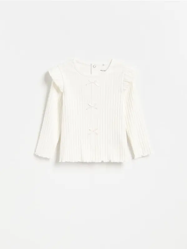 Reserved Reserved - Top s volanima - krem