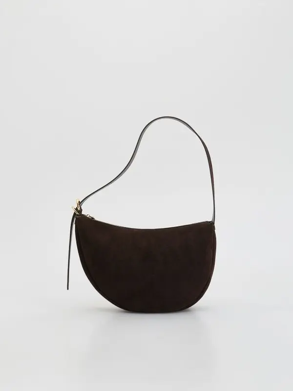 Reserved Reserved - Torba s remenom od umjetne brušene kože - tamnosmeđe