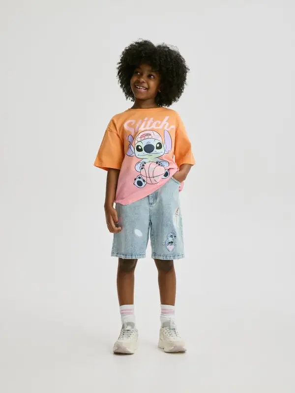 Reserved Reserved - Traper bermude Lilo & Stitch - plava