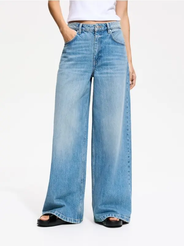Reserved Reserved - Traperice baggy fit - plava
