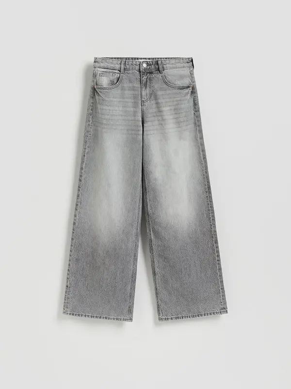 Reserved Reserved - Traperice baggy fit - svijetlo siva