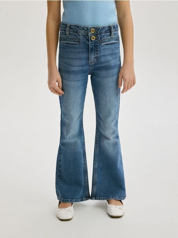 Reserved Reserved - Traperice bootcut fit - plavo