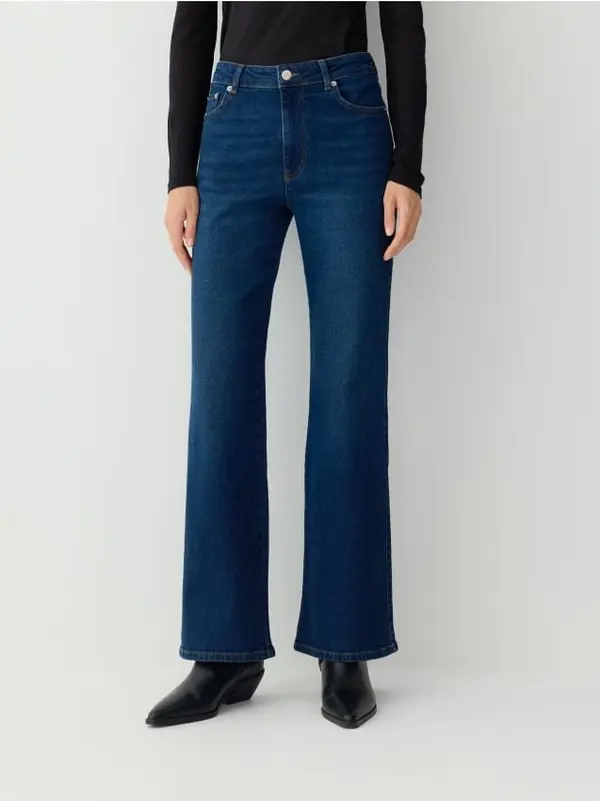 Reserved Reserved - Traperice bootcut - mornarsko plava