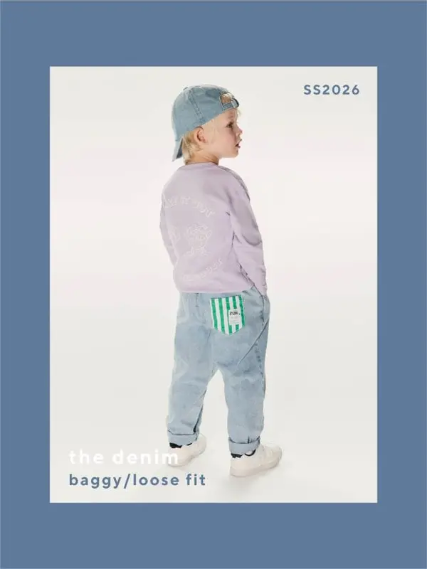 Reserved Reserved - Traperice relaxed fit - plava