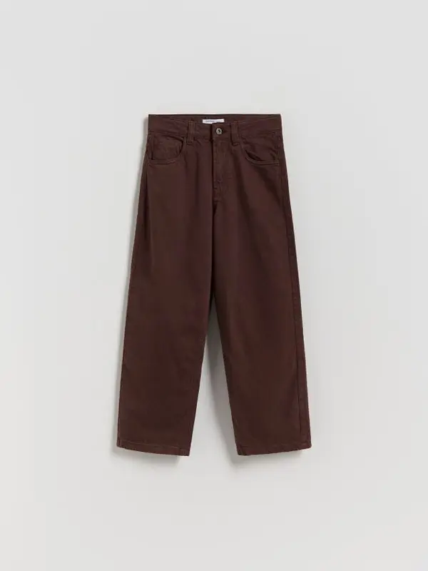 Reserved Reserved - Traperice relaxed fit - smeđi