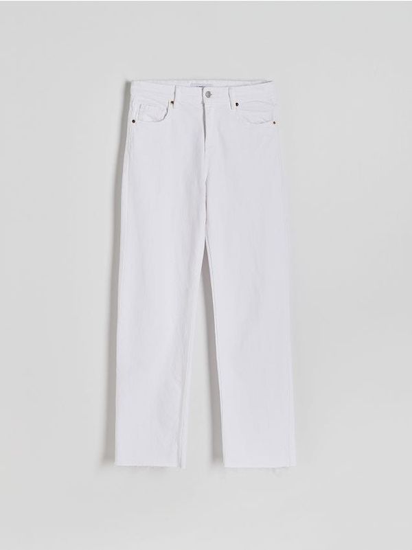 Reserved Reserved - Traperice širokih nogavica - bijela