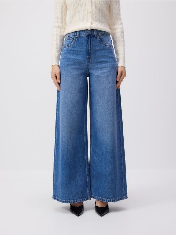 Reserved Reserved - Traperice širokih nogavica - plavo