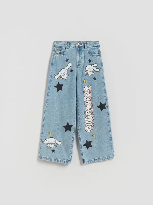 Reserved Reserved - Traperice super wide leg Cinnamoroll - plava
