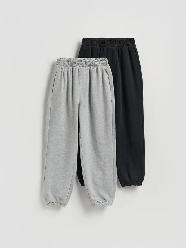 Reserved Reserved - Trenerke jogger 2 pakiranja - crno