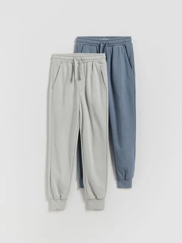 Reserved Reserved - Trenerke jogger 2 pakiranja - svijetlo siva