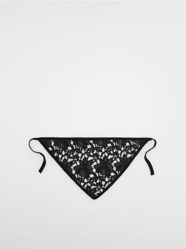 Reserved Reserved - Trokutasta kačkana bandana - crno