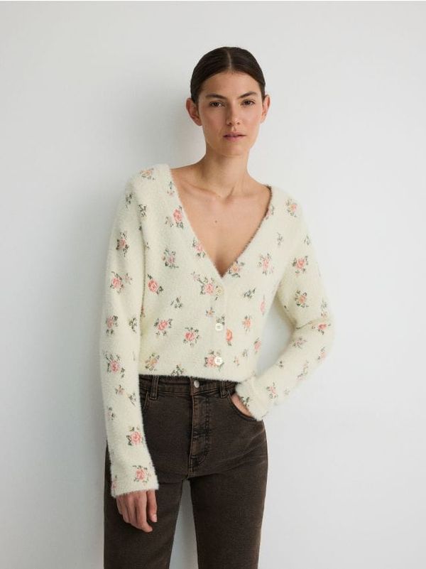 Reserved Reserved - Vesta cvjetna uzorka - boja kože