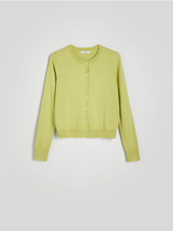 Reserved Reserved - Vesta od mješavine viskoze - žutozeleno