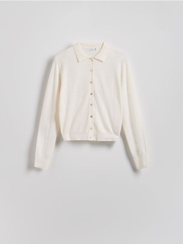 Reserved Reserved - Vesta od mješavine vune - boja kože