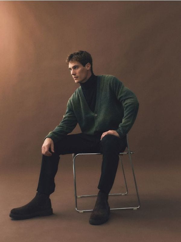 Reserved Reserved - Vesta od mješavine vune - šaren