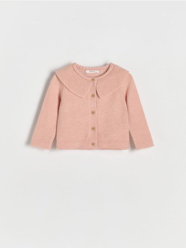 Reserved Reserved - Vesta s ovratnikom - pastelnoružičasto