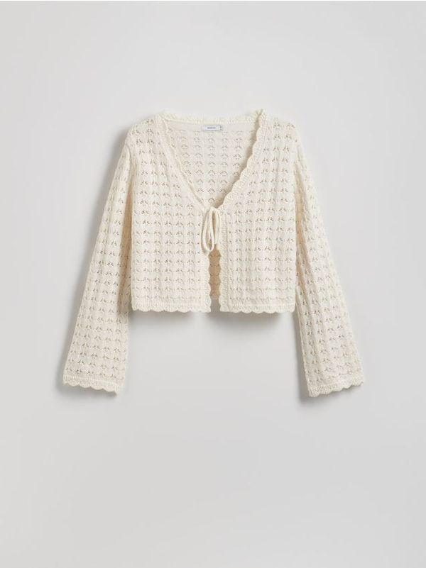 Reserved Reserved - Vesta s rupičastim uzorkom - boja kože