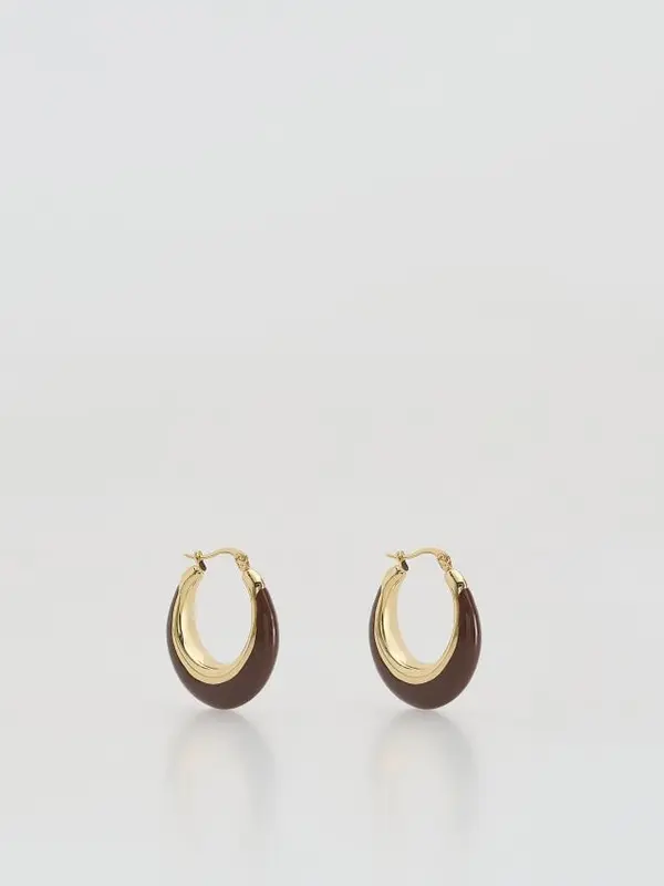 Reserved Reserved - Viseće naušnice - tamnosmeđe