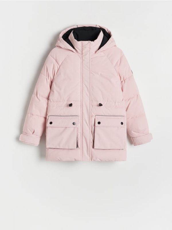 Reserved Reserved - Vodootporna jakna s kapuljačom - pastelnoružičasto