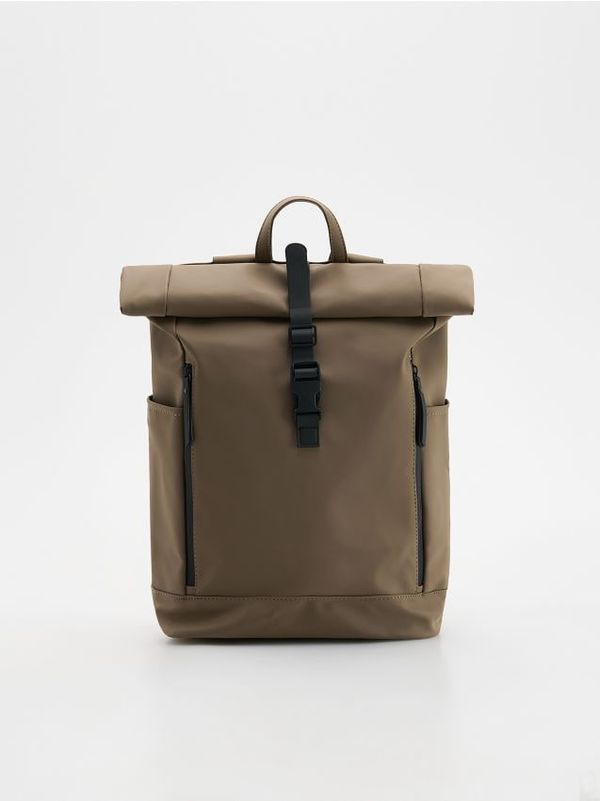 Reserved Reserved - Vodootporni ruksak s gornjim dijelom koji se može smotati - bež