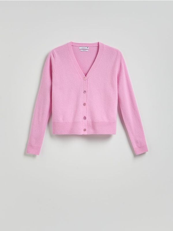 Reserved Reserved - Vuneni kardigan - ružičasta