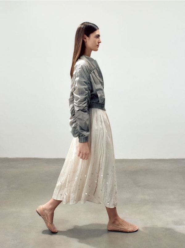 Reserved Reserved - Water-repellent bomber jakna - smeđesivo