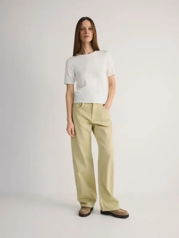 Reserved Reserved - Wide leg traperice - zelena