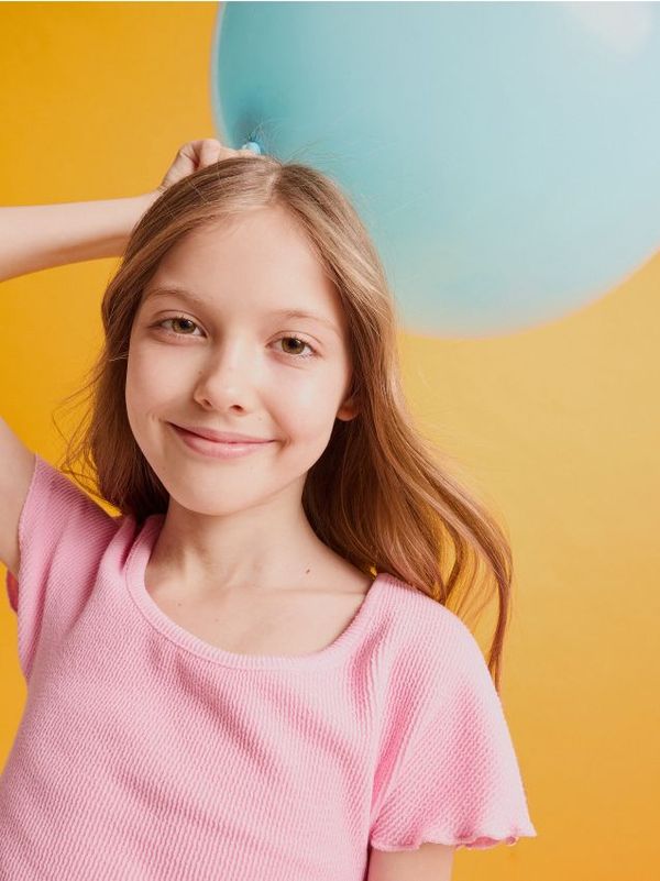 Reserved Reserved - Ženska bluza - jarkoružičasto