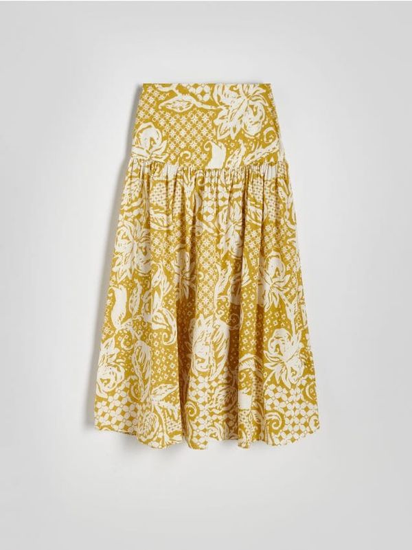 Reserved Reserved - Ženska Suknja - boja senfa