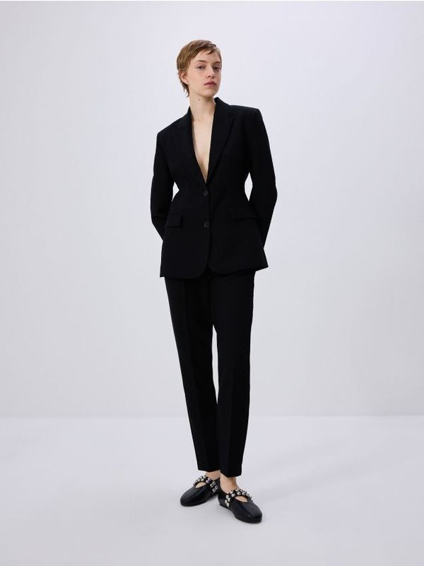 Reserved Reserved - Ženske hlače & remen - crno