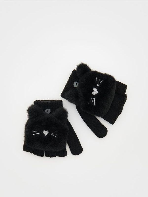 Reserved Reserved - Ženske rukavice - crno