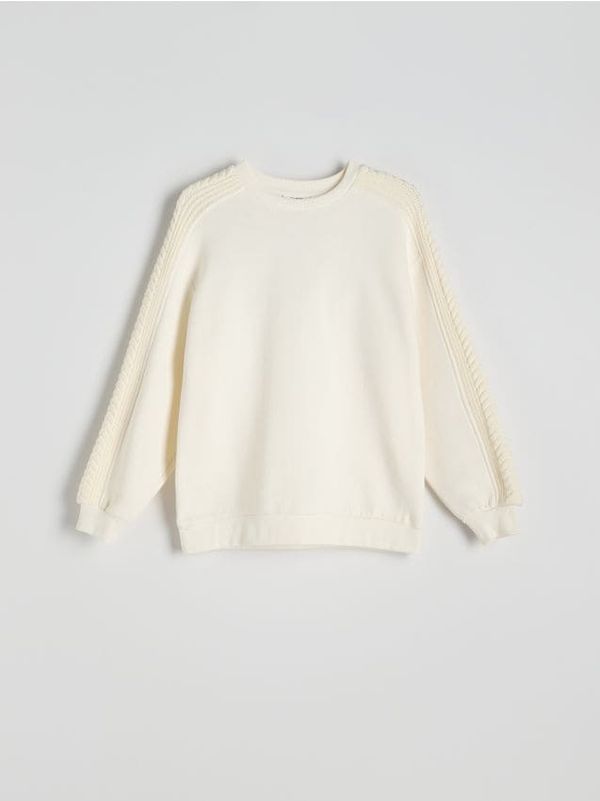 Reserved Reserved - Ženski gornji dio trenirke - krem