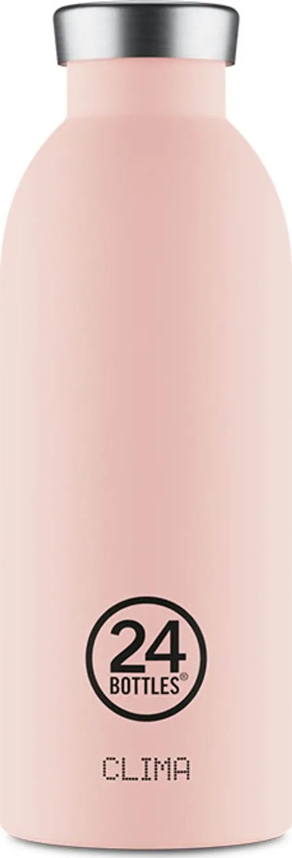 24Bottles 24 Bottles Clima Bottle Dusty Pink Stone 500 ml Unisex - Boca 24Bottles - Roza - CB_050_dusty_pink_stone-One-size - Size: One size