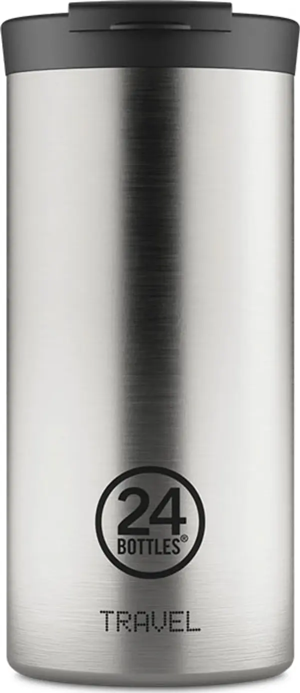 24Bottles 24 Bottles Travel Tumbler Brushed Steel 600ml Unisex - Haljina 24Bottles - Silver - TT_060_406-One-size - Size: One size
