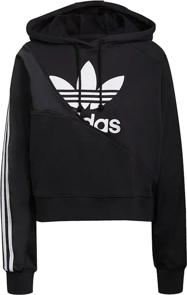 adidas Originals adidas Adicolor Split Trefoil Hoodie Žene - Dukserice i džemperi s kapulja adidas Originals - Crna - HC7050-36 - Size: 36