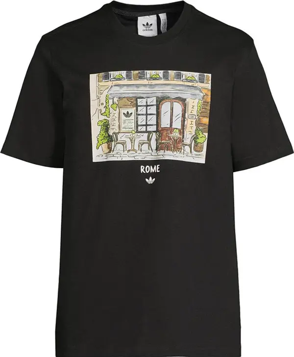adidas Originals adidas Paint Rome Tee Muškarci - Majice adidas Originals - Crna - HY2071-S - Size: S