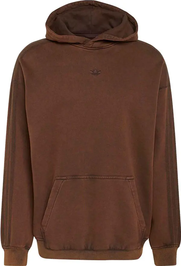 adidas Originals adidas Premium Essential Retro Washed Hoodie Muškarci - Dukserice i džemperi s kapulja adidas Originals - Smeđa - KD2858-S - Size: S