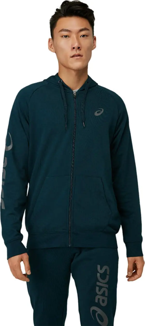 ASICS Asics Big Fz Hoodie Muškarci - Dukserice i džemperi s kapulja Asics - Plava - 2031A983-404-L - Size: L
