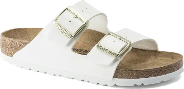 Birkenstock Birkenstock Arizona BF Patent White Narrow Fit Unisex - Sandale Birkenstock - Bijela - 1005294-4.5 - Size: 4.5