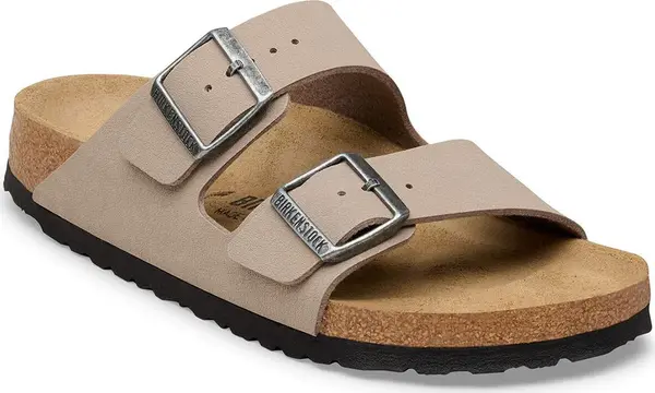 Birkenstock Birkenstock Arizona Birkibuc Regular Fit Gray Taupe Unisex - Sandale Birkenstock - Beige - 1032019-7 - Size: 7