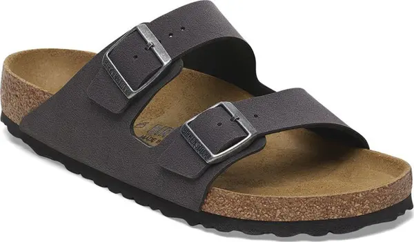 Birkenstock Birkenstock Arizona Birko-Flor Birkibuc Narrow Fit Unisex - Sandale Birkenstock - Siva - 1029162-7.5 - Size: 7.5