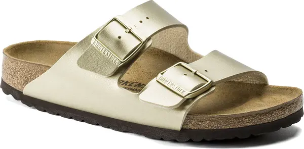 Birkenstock Birkenstock Arizona Birko-Flor Gold Narrow Fit Unisex - Sandale Birkenstock - Žuta - 1016111-3.5 - Size: 3.5