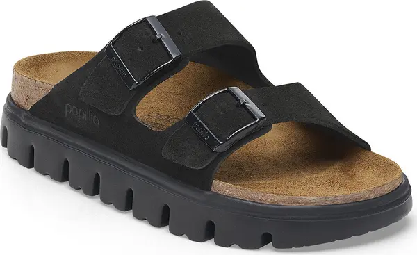 Birkenstock Birkenstock Arizona Chunky Suede Leather Narrow Fit Žene - Sandale Birkenstock - Crna - 1028403-7 - Size: 7