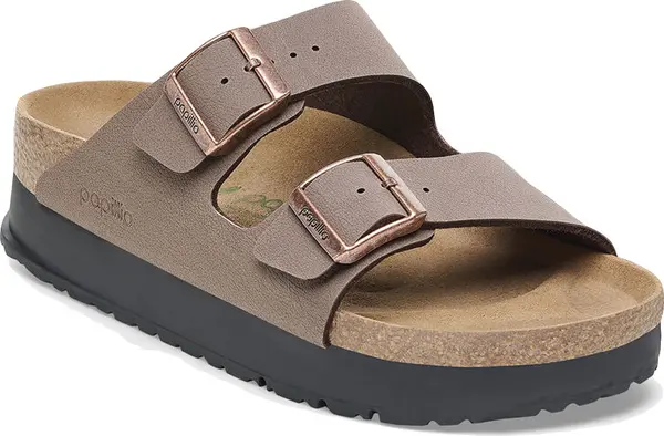 Birkenstock Birkenstock Arizona Flex Platform Birko-Flor Narrow Fit Žene - Sandale Birkenstock - Smeđa - 1027417-7 - Size: 7