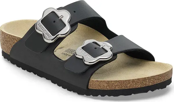 Birkenstock Birkenstock Arizona Flower Buckle Kids Birko-Flor Narrow Fit Žene,Djeca - Sandale Birkenstock - Crna - 1029844-34 - Size: 34