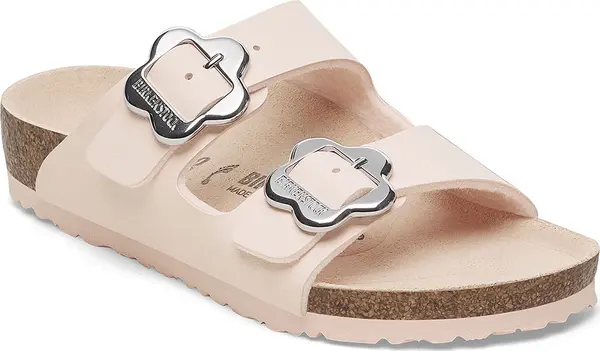 Birkenstock Birkenstock Arizona Flower Buckle Kids Birko-Flor Narrow Fit Žene,Djeca - Sandale Birkenstock - Svijetlo smeđa - 1029490-34 - Size: 34