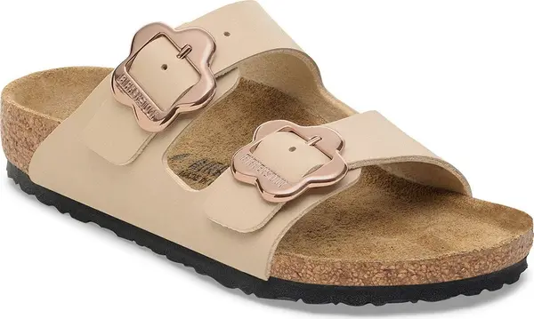 Birkenstock Birkenstock Arizona Flower Buckle Kids Birko-Flor Regular Fit Žene,Djeca - Sandale Birkenstock - Svijetlo smeđa - 1030439-2.5 - Size: 2.5